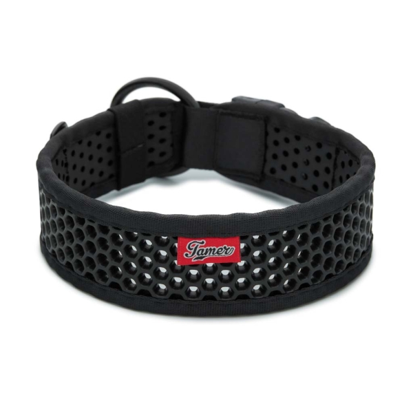 SOFTY Halsband | Länge: 55-61cm | Breite: 5,1cm | Farbe: schwarz/schwarz
